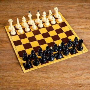 Шахматы Русские игры (доска из микрогофры 40х40 см, фигуры пластик, король h-102 см)