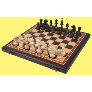 Шахматы Страдивари (венге-дуб, клетка 4,5 см)