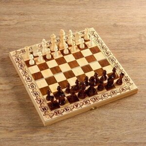 Шахматы турнирные деревянные 40 x 40 см "Дебют", король h-9 см, пешка h-4.5 см