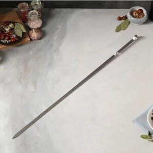 Шампур армянский, ручка металл, 67 см х 2 мм, рабочая часть 55 см 4шт