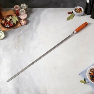 Шампур «Стандарт» с деревянной ручкой - 75 см.