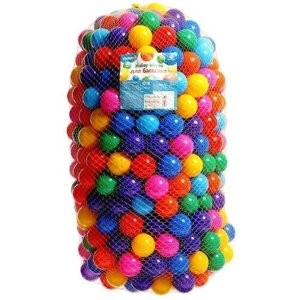 Шарики для сухого бассейна 500 штук пластиковые 5 см цветные