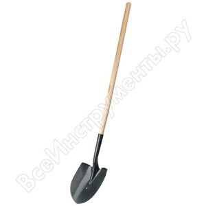 Штыковая лопата для земляных работ ЗУБР мастер, ЛСГ, деревянный черенок, 1500 мм 39575