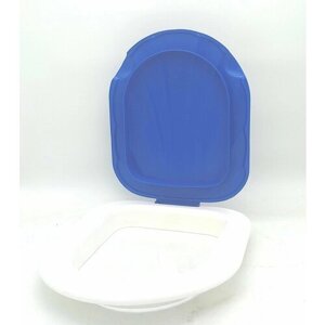 Сиденье для ведра туалета "МегаПласт" 18 л синее