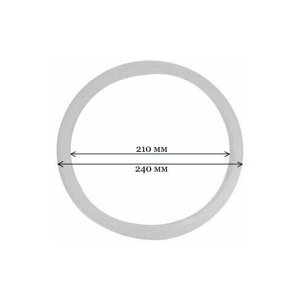 Силиконовая прокладка для фляг 38-40 литров (240х210х8 мм)