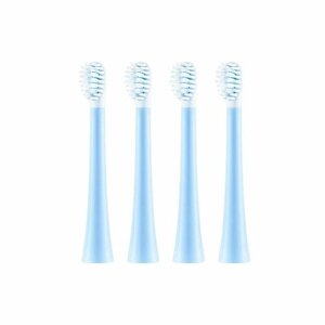Сменные насадки для детской зубной щетки Coficoli Children's Sonic Electric Toothbrush Bobo 4 шт. (Голубой)