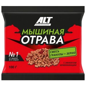 Смесь от грызунов "Мышиная отрава", гранулы + зерно, 100 г