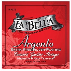 SMH Argento Комплект струн для классической гитары, средне-сильное натяжение, посеребренные, La Bella