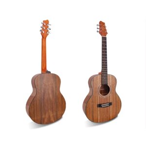 SMIGER / Испания, Китай SM-363 уменьшенная акустическая гитара, размер 3/4, дека орех, корпус орех, гриф махагон/палисандр, покрытие матовый лак, Smiger