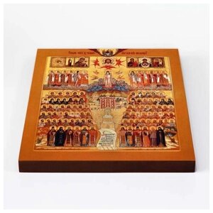 Собор Рязанских святых, икона на доске 22*25 см