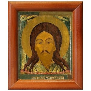 Спас Нерукотворный, Ярославль, XVI-XVII в, икона в деревянной рамке 8*9,5 см