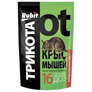 Средство Rubit ТриКота тесто-сырные брикеты 150 г, пакет, 0.15 кг, 0.15 л