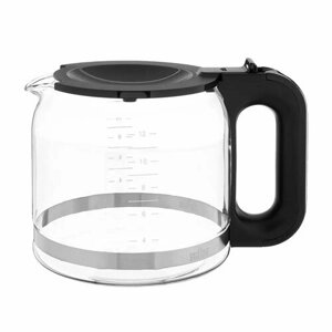 Стеклянная колба (чаша) с крышкой кофеварки, кофемашины Braun ax13210005 на 12 чашек