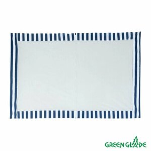 Стенка для садового тента Green Glade 1,95х2,95м полиэстер с москитной сеткой синяя
