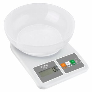 STINGRAY ST-SC5109A белый/серый весы кухонные со встроенным термометром