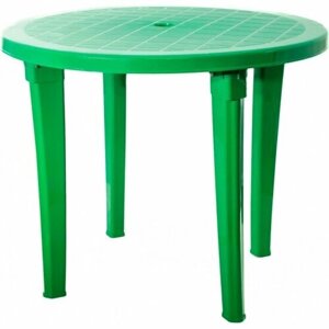 Стол Элластик-пласт пластиковый круглый (зеленый)