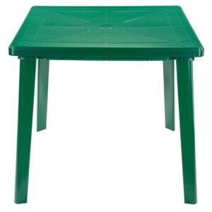 Стол обеденный садовый Стандарт Пластик квадратный, ДхШ: 80х80 см, зеленый