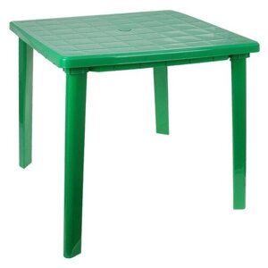 Стол пластиковый Sima-land квадратный, размер 80х80х74 см, зеленый (М2596)