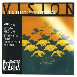 Струна G для скрипки Thomastik Vision Titanium Orchestra VIT04o