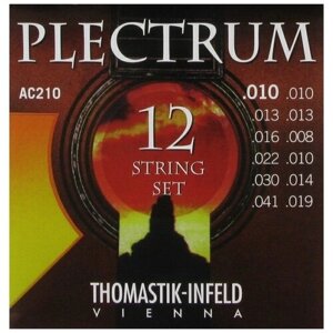 Струны для 12-струнной акустической гитары Thomastik AC210 Plectrum