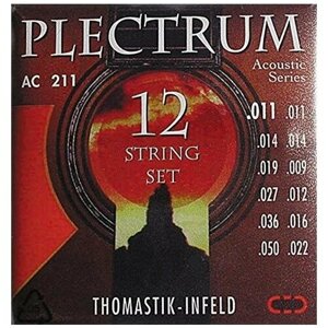 Струны для 12-струнной акустической гитары Thomastik AC211 Plectrum