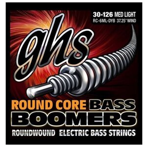 Струны для 6-струнной бас-гитары GHS 6ML-DYB 30-126 Bass Boomers