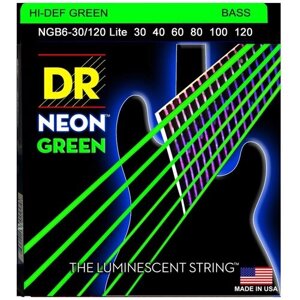 Струны для 6-ти струнной бас гитары DR String NGB6-30/120