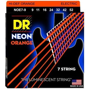 Струны для 7-ми струнной электрогитары DR String NOE7-9