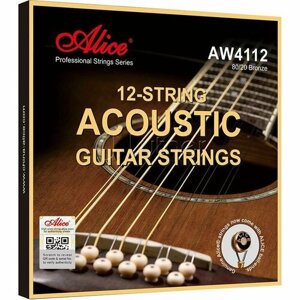 Струны для акустической гитары Alice AW4112-SL 12-струнной