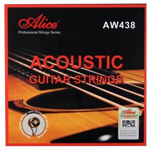 Струны для акустической гитары Alice AW438-L, фосфорная бронза, 12-53