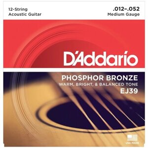 Струны для акустической гитары DAddario EJ39