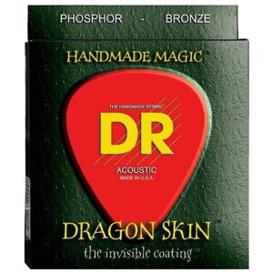 Струны для акустической гитары DR String Dragon Skin DSA-10/12