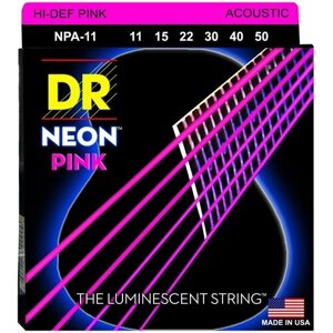 Струны для акустической гитары DR String NPA-11