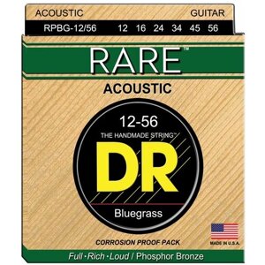 Струны для акустической гитары DR String Rare RPBG-12/56 Bluegrass