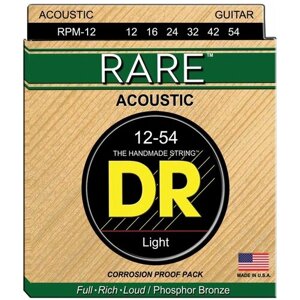 Струны для акустической гитары DR String Rare RPM-12