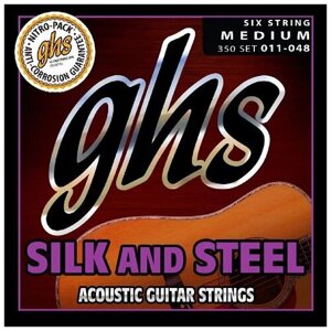 Струны для акустической гитары GHS 350 SILK&STEEL