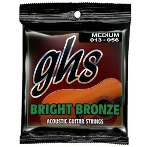 Струны для акустической гитары GHS Bright Bronze BB40M 13-56