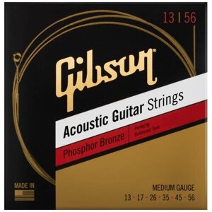 Струны для акустической гитары GIBSON Phosphor Bronze Acoustic Guitar Strings Medium