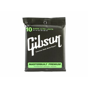 Струны для акустической гитары, gibson SAG-MB10 masterbuilt premium, 10-47