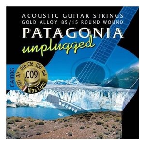 Струны для акустической гитары Magma Strings GA110G, Серия: Patagonia Unplugged - 85/15, Калибр: 9-13-18-26-36-46, Обмотка: круглая, бронзовый сплав