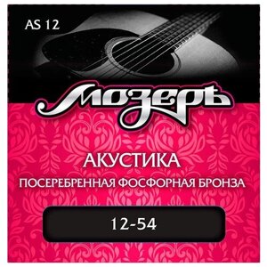 Струны для акустической гитары мозеръ AS 12 12-54