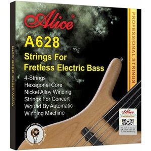 Струны для бас-гитары ALICE A628 (4)-M без ладовой