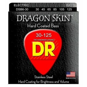 Струны для бас-гитары DR Dragon Skin DSB6-30 30-125