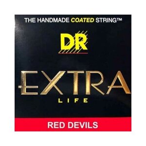 Струны для бас-гитары DR Extra Life Red Devils RDB5-45 45-125