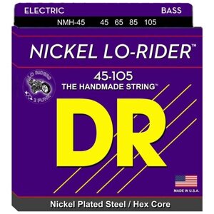 Струны для бас-гитары DR string NMH-45 nickel LO-RIDER