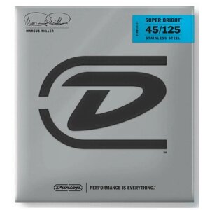 Струны для бас-гитары Dunlop 45-125 Marcus Miller Super Bright DBMMS45125