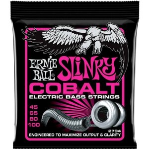 Струны для бас-гитары ERNIE BALL 2734 Cobalt Slinky Super 45-100