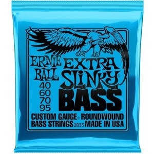 Струны для бас-гитары Ernie Ball Nickel Wound Bass Extra Slinky (40-60-70-95), P02835