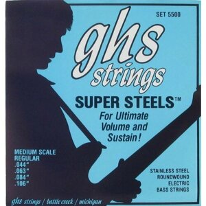 Струны для бас-гитары GHS Strings 5 500