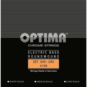 Струны для бас-гитары Optima Bass Guitar Chrome 4199. L 40-95